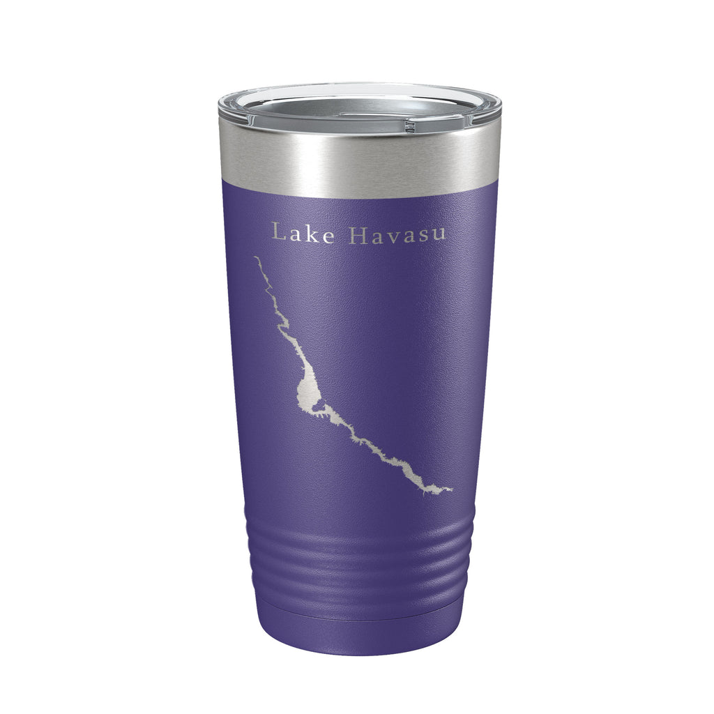 Lake Havasu Map Tumbler Travel Mug Insulated Laser Engraved Coffee Cup Arizona California 20 oz