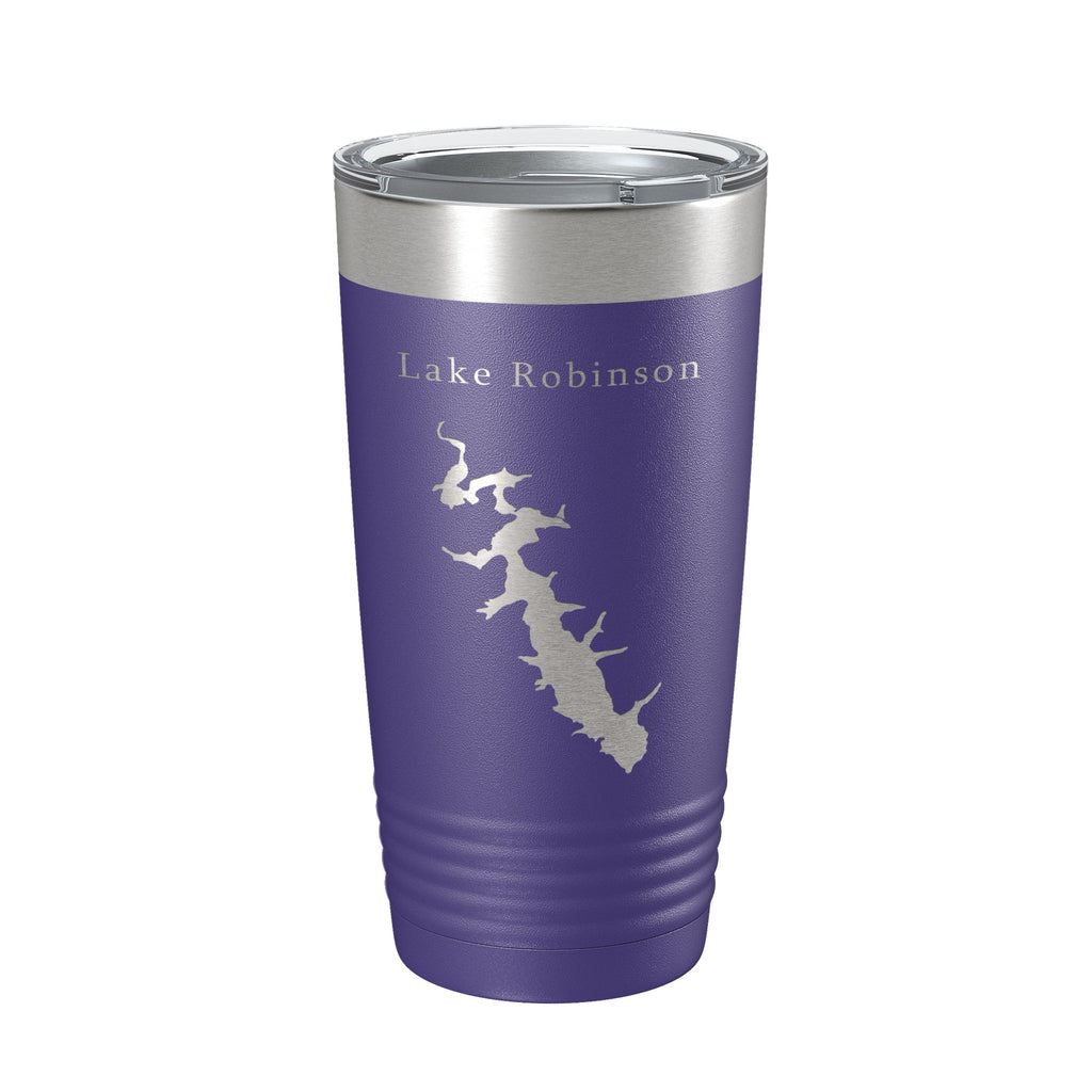 Lake Robinson Map Tumbler Travel Mug Insulated Laser Engraved Coffee Cup South Carolina 20 oz