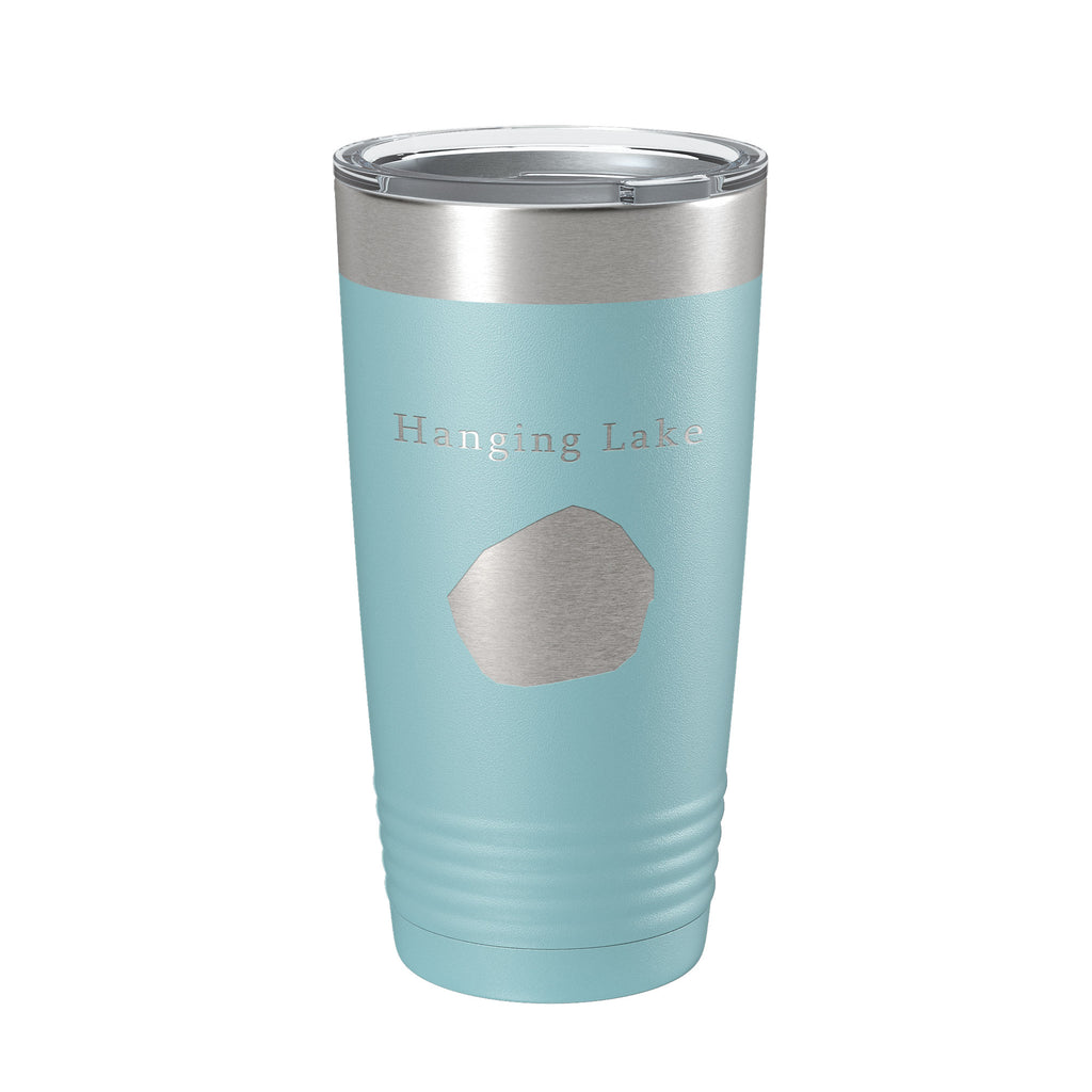 Hanging Lake Map Tumbler Travel Mug Insulated Laser Engraved Coffee Cup Colorado 20 oz