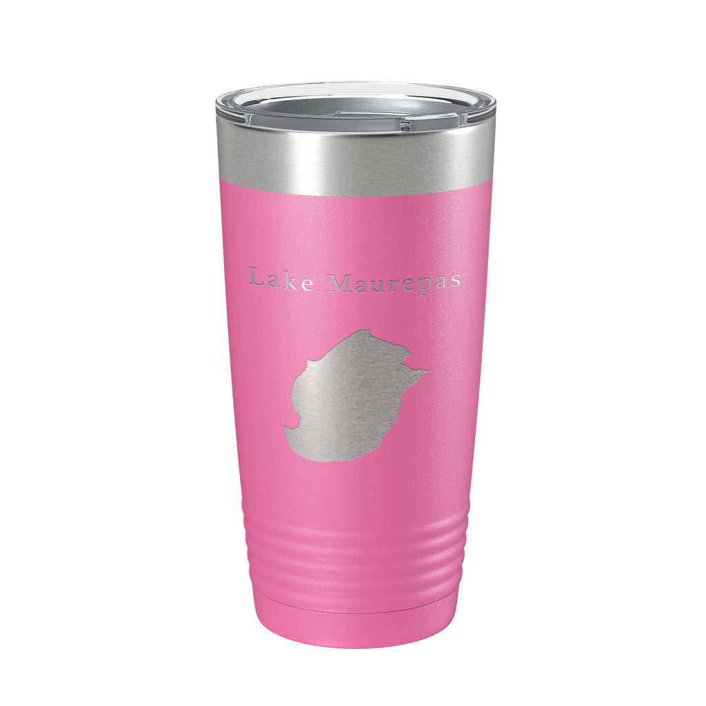 Lake Maurepas Map Tumbler Travel Mug Insulated Laser Engraved Coffee Cup Louisiana 20 oz