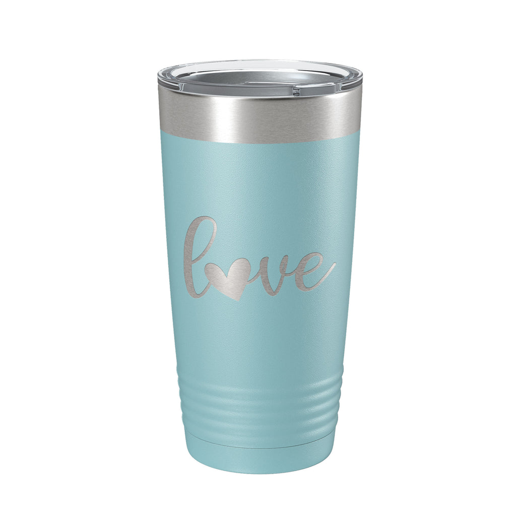 Love Tumbler Travel Mug Insulated Laser Engraved Coffee Cup 20 oz
