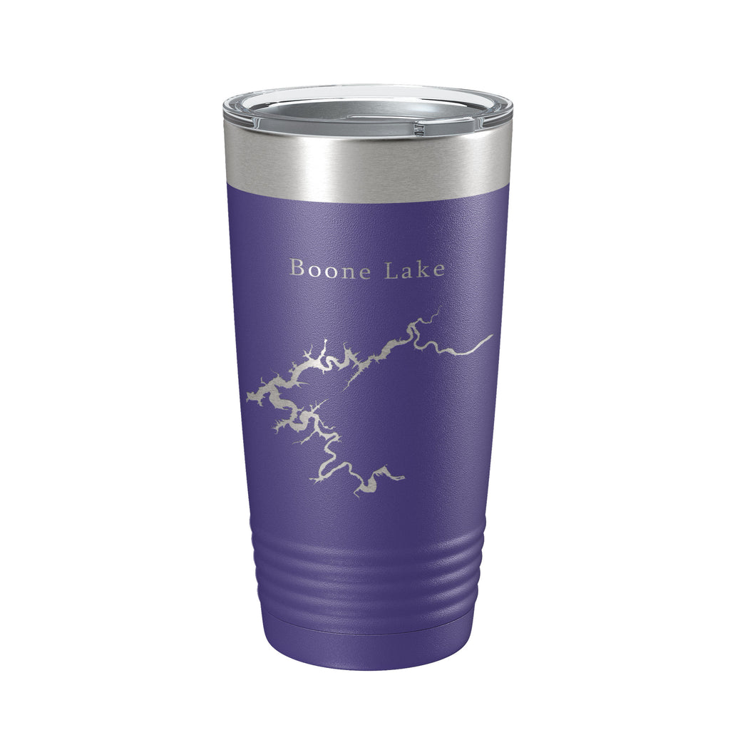 Boone Lake Map Tumbler Travel Mug Insulated Laser Engraved Coffee Cup Tennessee 20 oz
