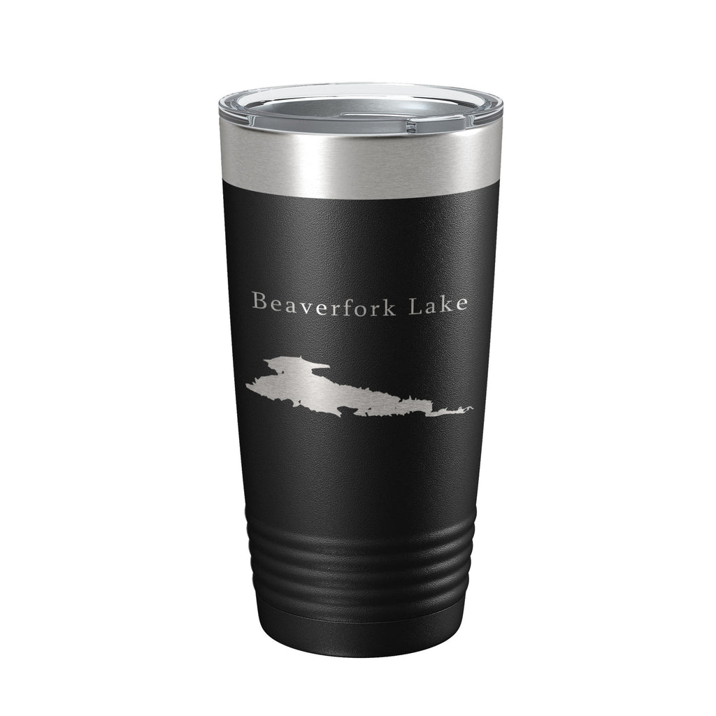 Beaverfork Lake Map Tumbler Travel Mug Insulated Laser Engraved Coffee Cup Arkansas 20 oz