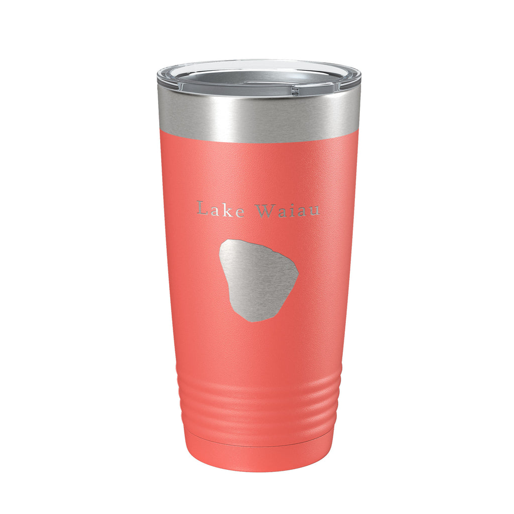 Lake Waiau Map Tumbler Travel Mug Insulated Laser Engraved Coffee Cup Hawaii 20 oz