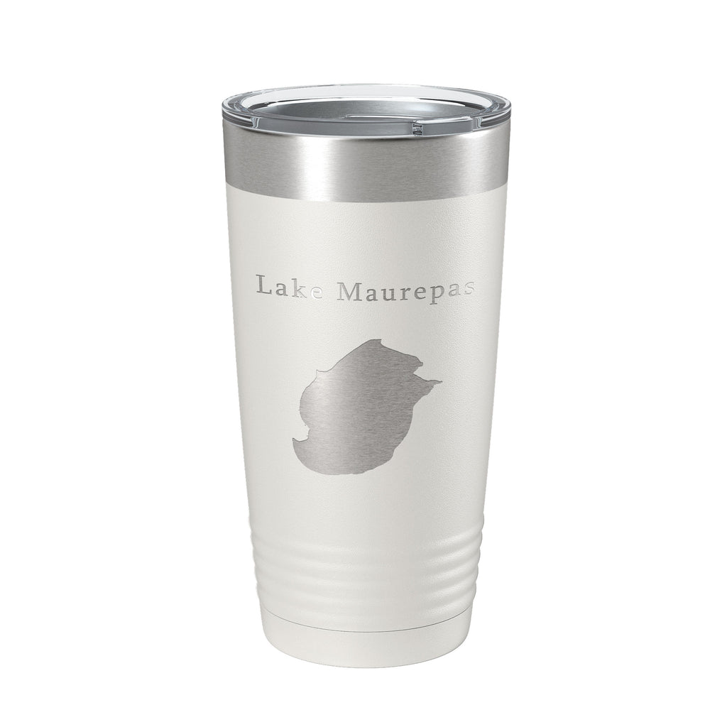 Lake Maurepas Map Tumbler Travel Mug Insulated Laser Engraved Coffee Cup Louisiana 20 oz