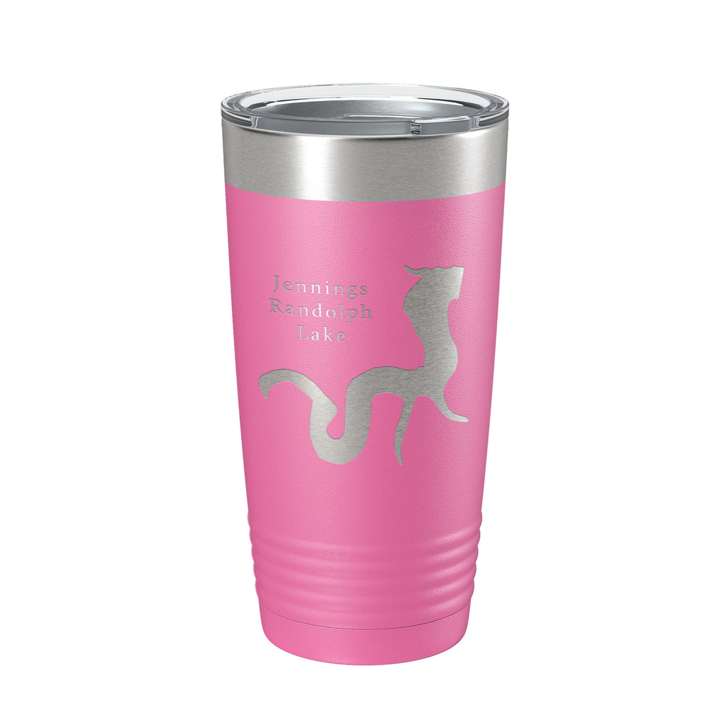 Jennings Randolph Lake Map Tumbler Travel Mug Insulated Laser Engraved Coffee Cup West Virginia 20 oz