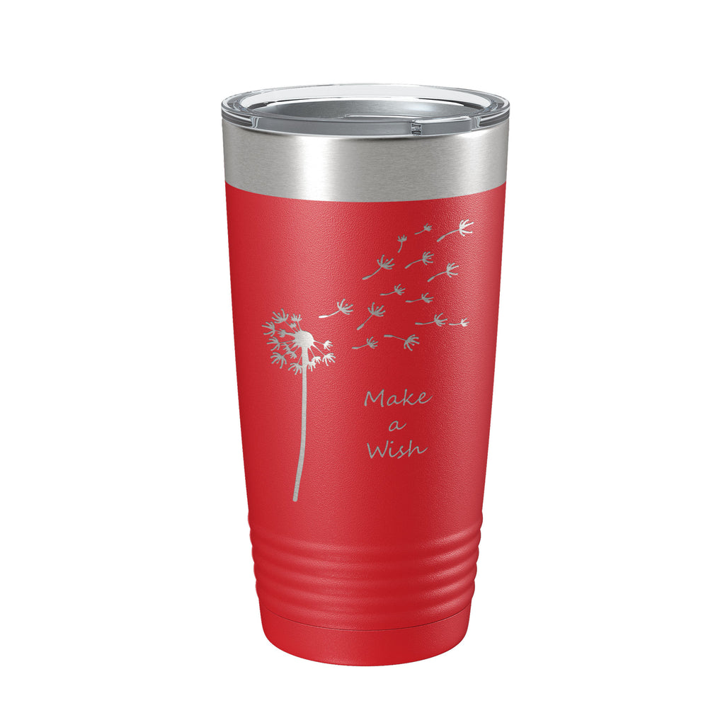 Dandelion Make A Wish Tumbler Travel Mug Gift Mom Daughter Her Women Girls  Insulated Laser Engraved Coffee Cup 20 oz – CarveBright
