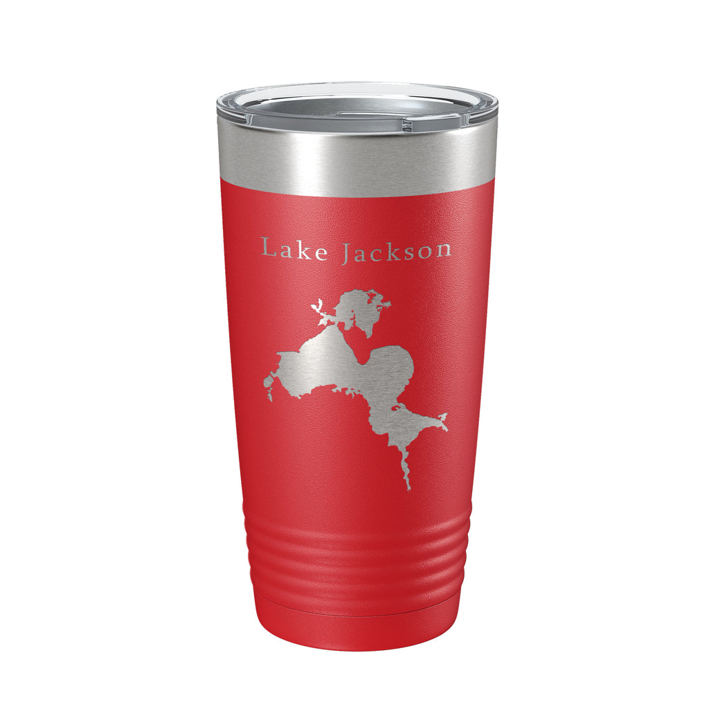 Lake Jackson Tallahassee Map Tumbler Travel Mug Insulated Laser Engraved Coffee Cup Florida 20 oz