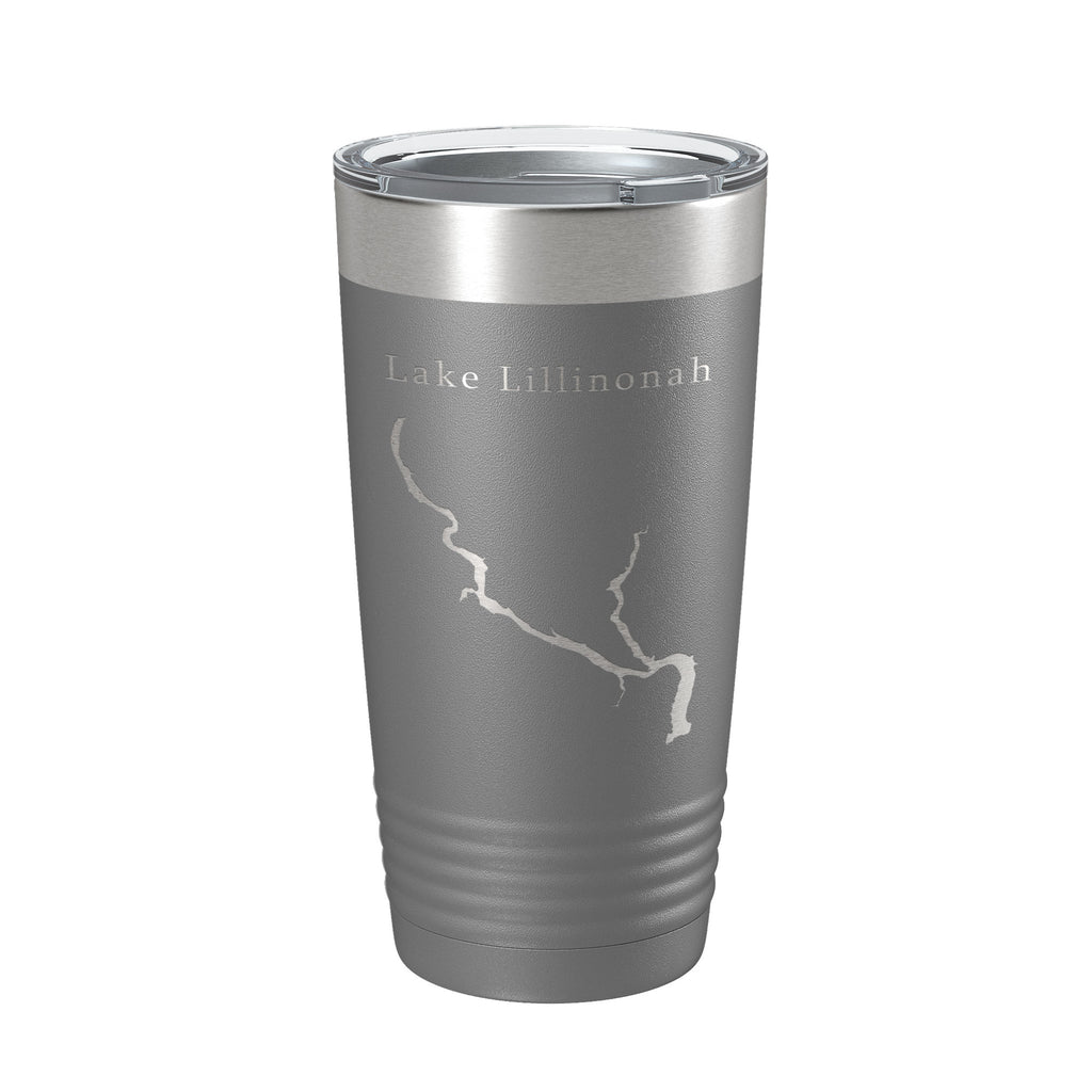 Lake Lillinonah Map Tumbler Travel Mug Insulated Laser Engraved Coffee Cup Housatonic River Connecticut 20 oz
