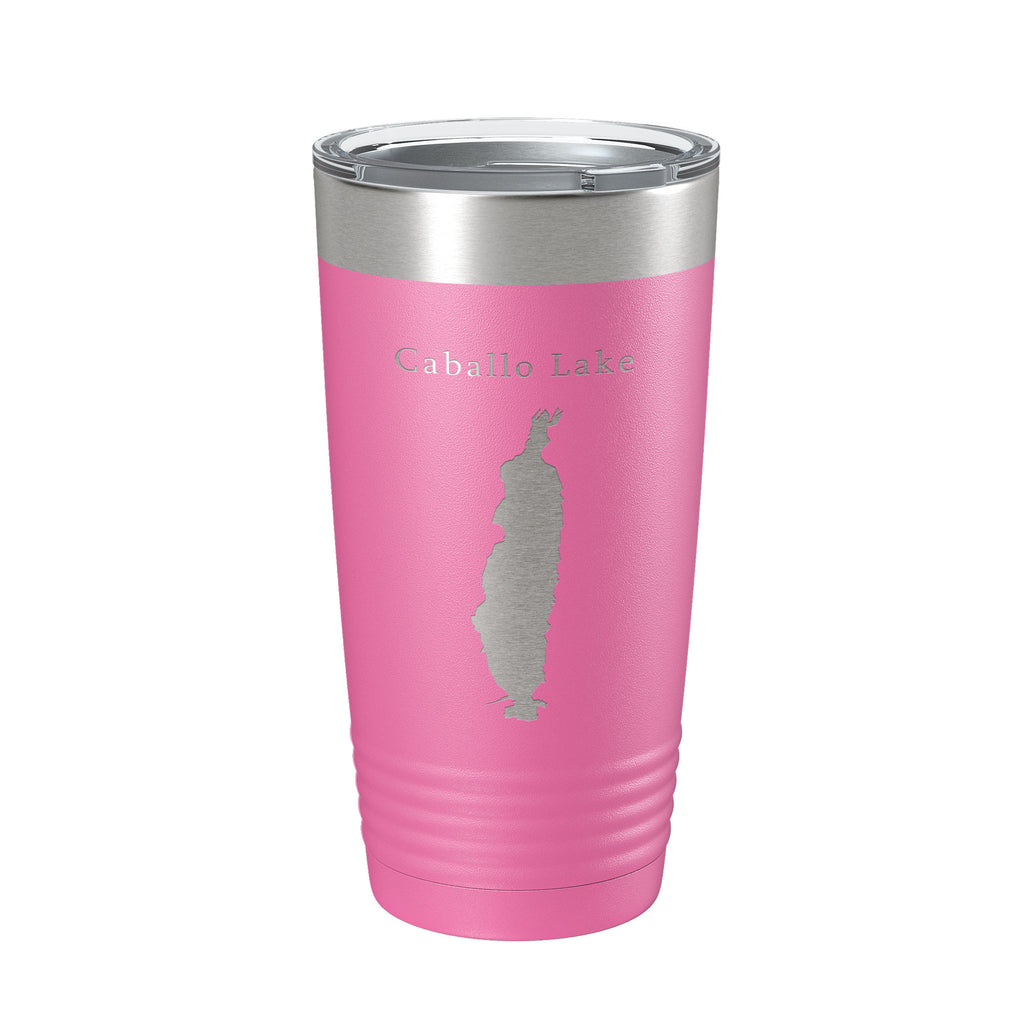 Caballo Lake Reservoir Map Tumbler Travel Mug Insulated Laser Engraved Coffee Cup New Mexico 20 oz