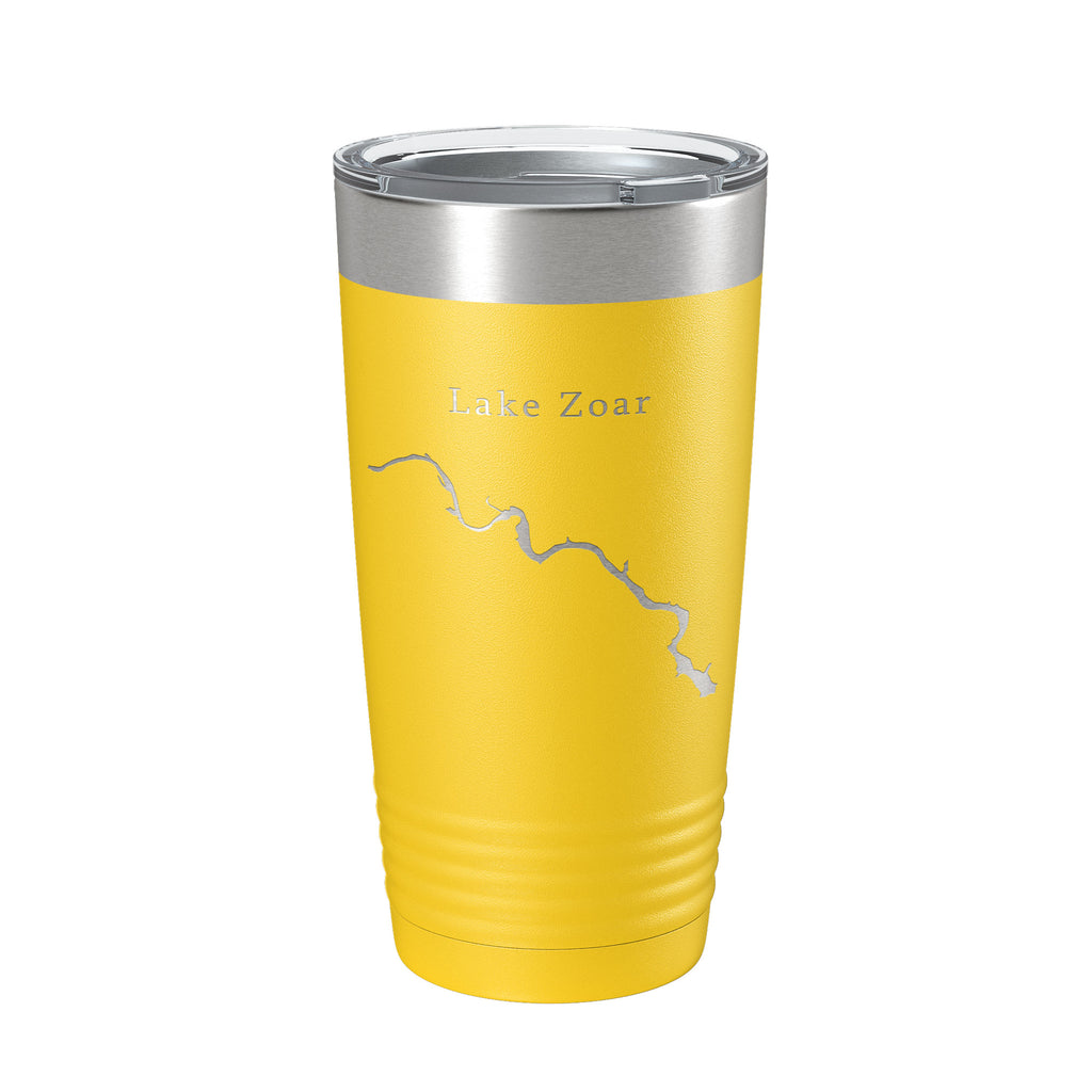 Lake Zoar Map Tumbler Travel Mug Insulated Laser Engraved Coffee Cup Housatonic River Connecticut 20 oz