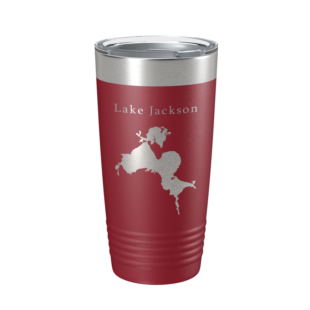 Lake Jackson Tallahassee Map Tumbler Travel Mug Insulated Laser Engraved Coffee Cup Florida 20 oz