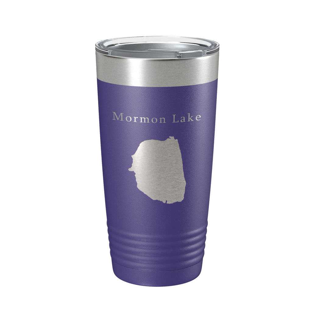 Mormon Lake Map Tumbler Travel Mug Insulated Laser Engraved Coffee Cup Arizona 20 oz