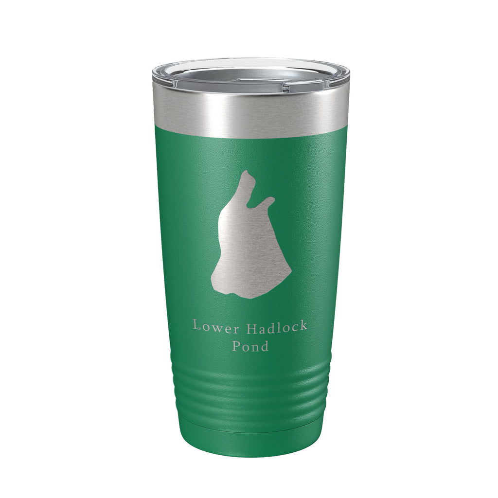 Lower Hadlock Pond Tumbler Lake Map Travel Mug Insulated Laser Engraved Coffee Cup Acadia Maine 20 oz