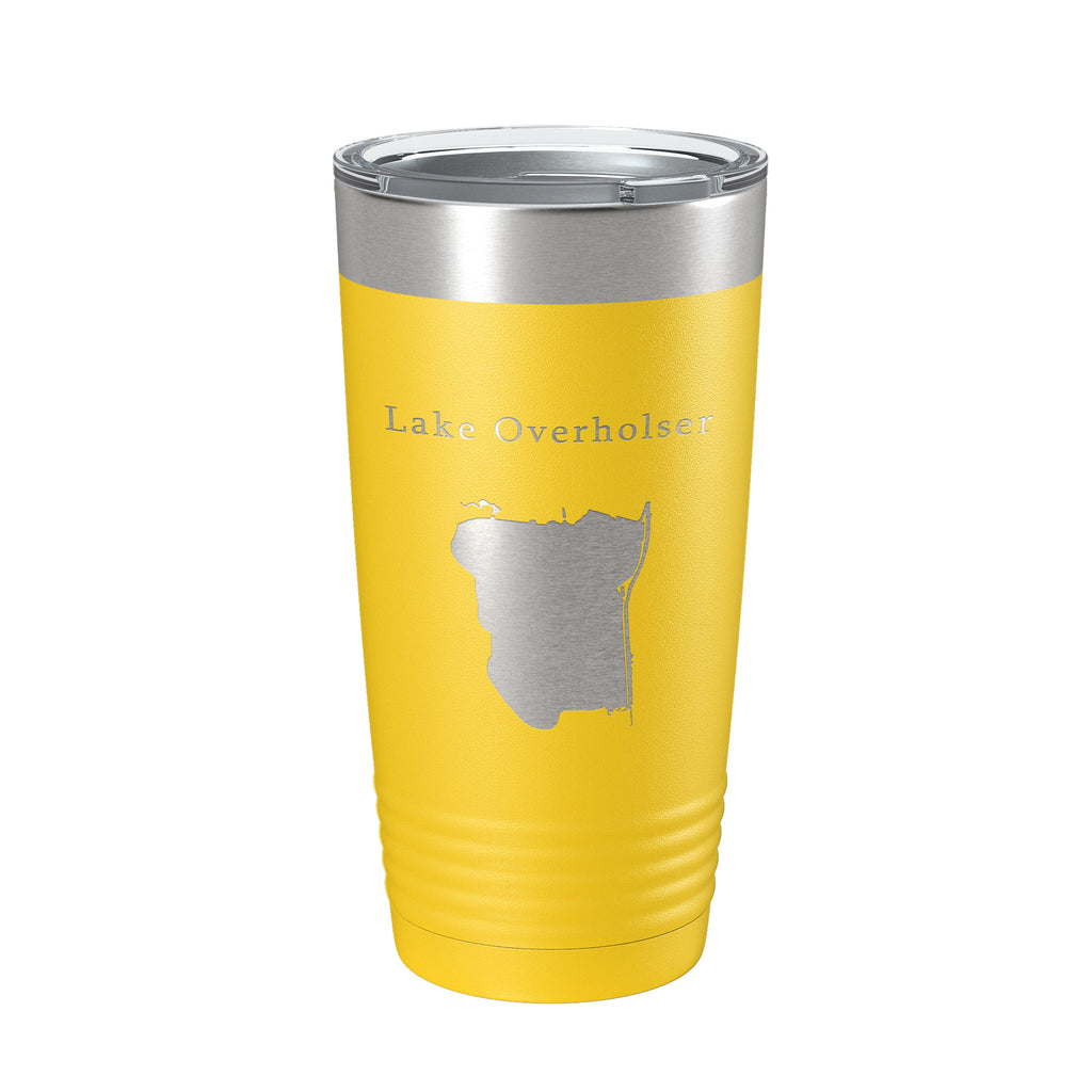 Lake Overholser Map Tumbler Travel Mug Insulated Laser Engraved Coffee Cup Oklahoma 20 oz