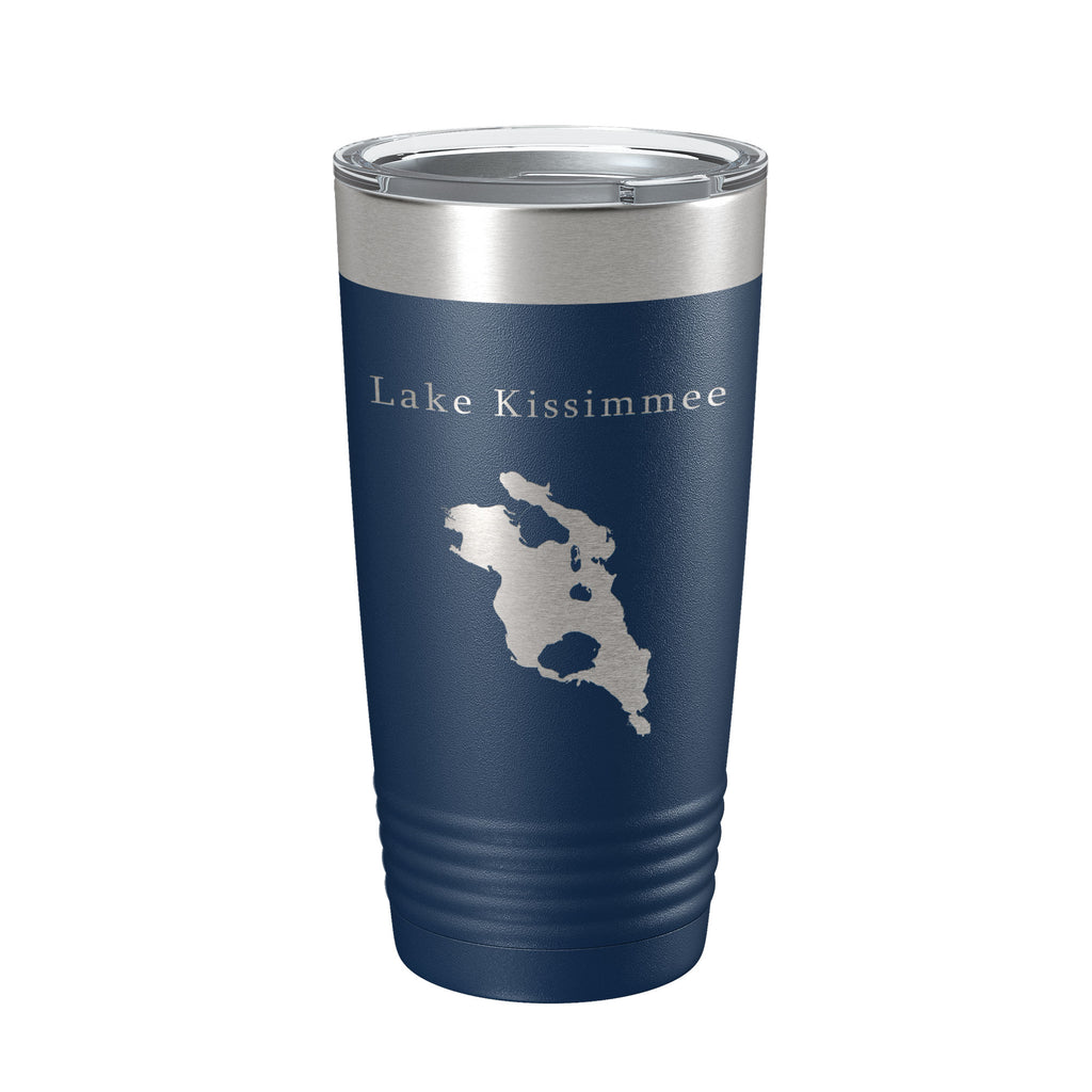 Lake Kissimmee Map Tumbler Travel Mug Insulated Laser Engraved Coffee Cup Florida 20 oz