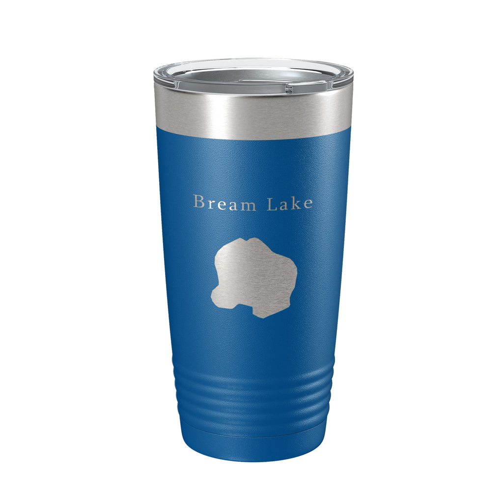 Bream Lake Map Tumbler Travel Mug Insulated Laser Engraved Coffee Cup Florida 20 oz