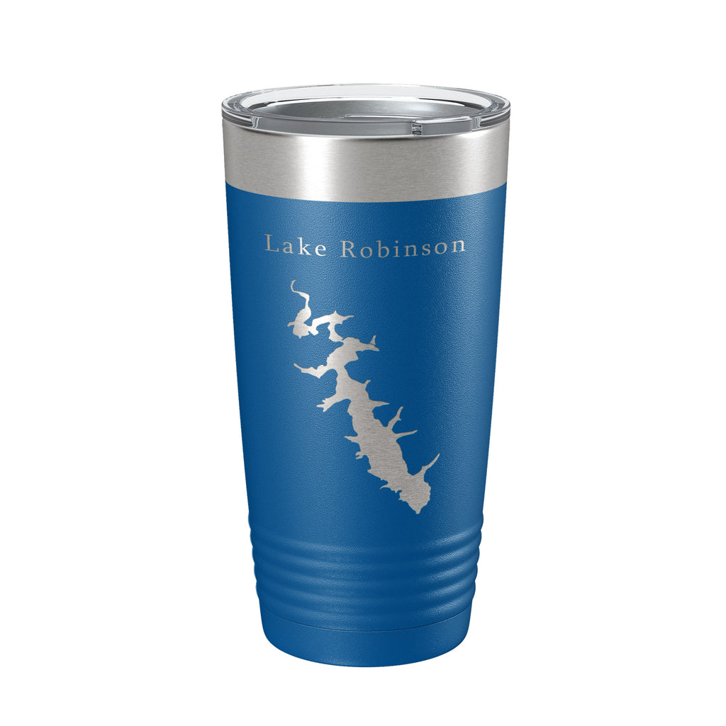Lake Robinson Map Tumbler Travel Mug Insulated Laser Engraved Coffee Cup South Carolina 20 oz