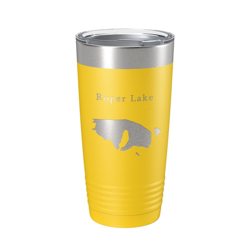 Roper Lake Map Tumbler Travel Mug Insulated Laser Engraved Coffee Cup Arizona 20 oz