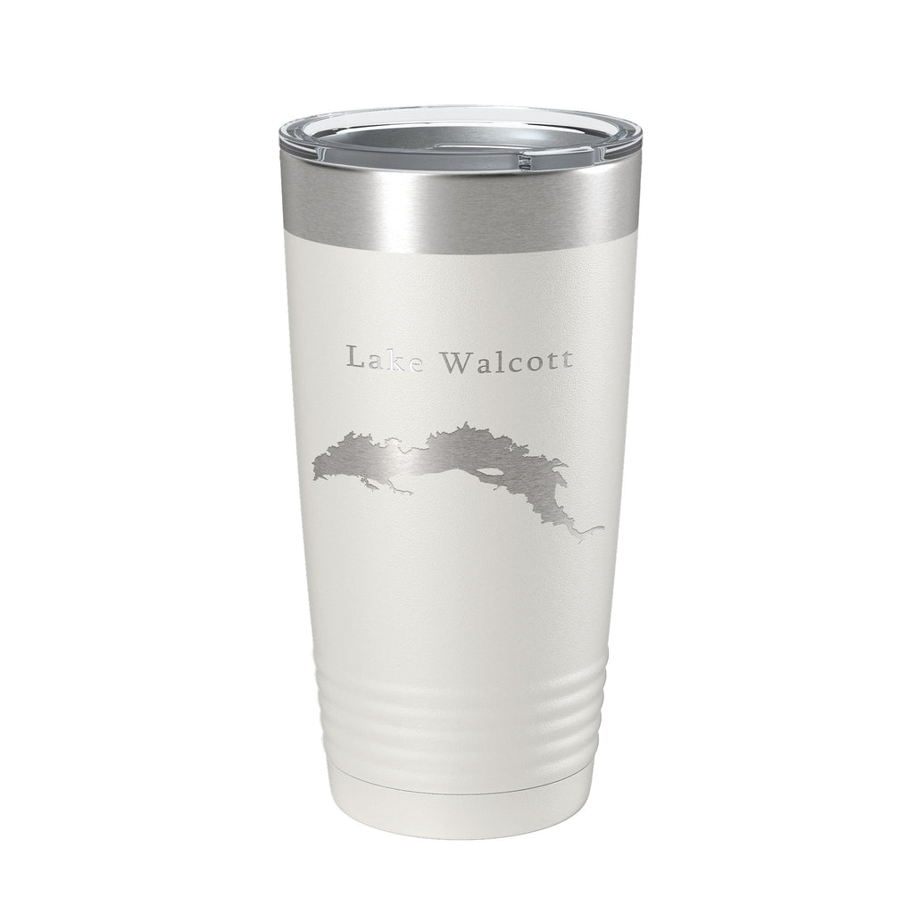Lake Walcott Map Tumbler Travel Mug Insulated Laser Engraved Coffee Cup Idaho 20 oz
