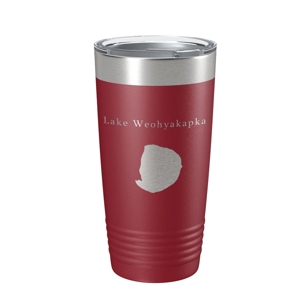 Lake Weohyakapka Map Tumbler Travel Mug Insulated Laser Engraved Coffee Cup Florida 20 oz