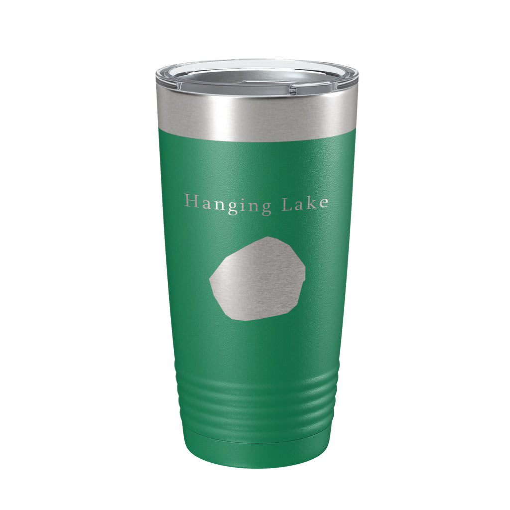 Hanging Lake Map Tumbler Travel Mug Insulated Laser Engraved Coffee Cup Colorado 20 oz