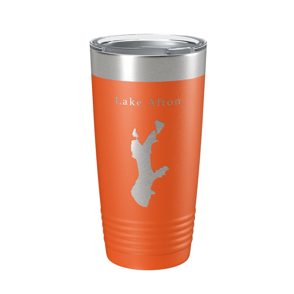 Lake Afton Map Tumbler Travel Mug Insulated Laser Engraved Coffee Cup Kansas 20 oz