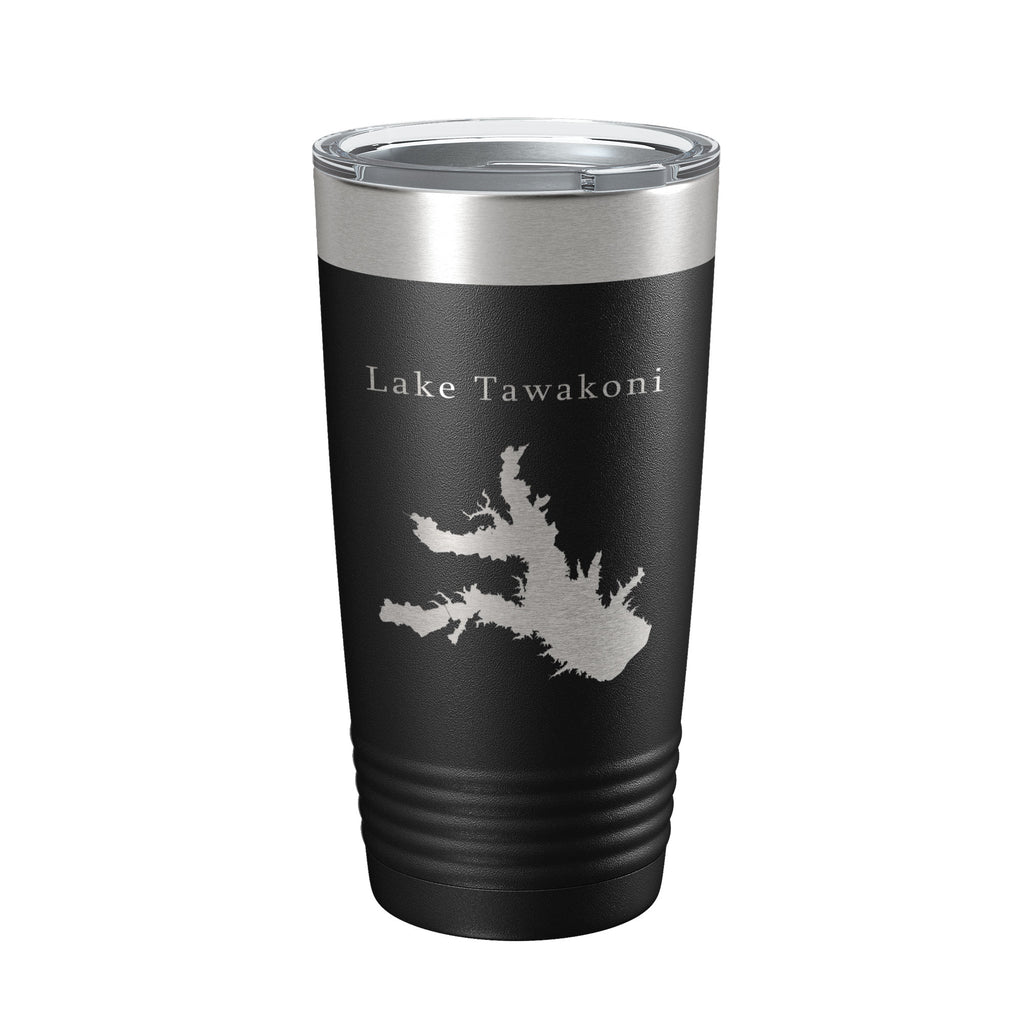 Lake Tawakoni Map Tumbler Travel Mug Insulated Laser Engraved Coffee Cup Texas 20 oz