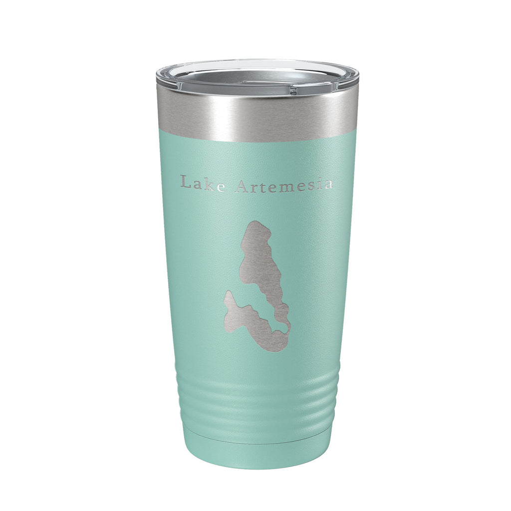 Lake Artemesia Map Tumbler Travel Mug Insulated Laser Engraved Coffee Cup Maryland 20 oz