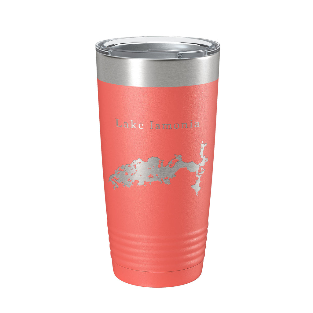 Lake Iamonia Map Tumbler Travel Mug Insulated Laser Engraved Coffee Cup Florida 20 oz