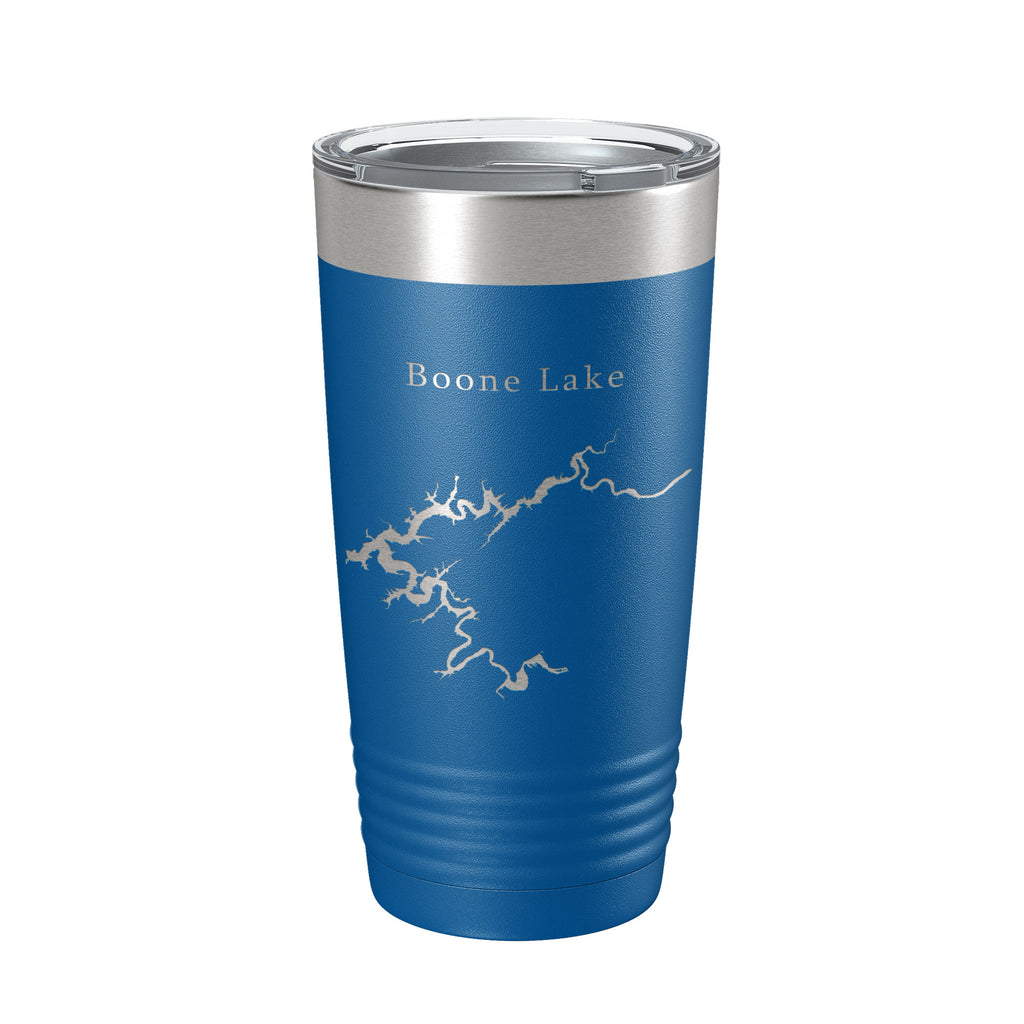 Boone Lake Map Tumbler Travel Mug Insulated Laser Engraved Coffee Cup Tennessee 20 oz