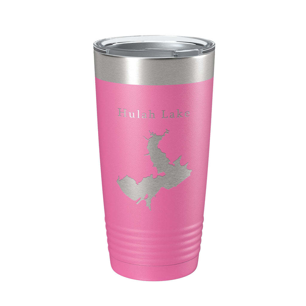 Hulah Lake Map Tumbler Travel Mug Insulated Laser Engraved Coffee Cup Oklahoma 20 oz