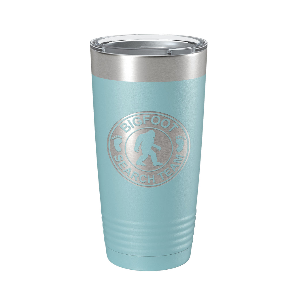 Bigfoot Tumbler Sasquatch Search Team Travel Mug Insulated Laser Engraved Coffee Cup Outdoorsman Gift 20 oz
