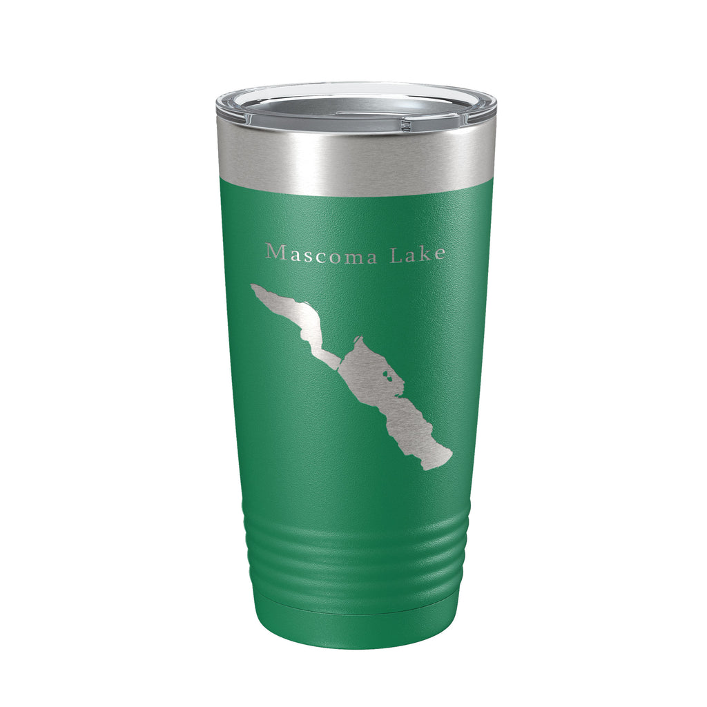 Mascoma Lake Map Tumbler Travel Mug Insulated Laser Engraved Coffee Cup New Hampshire 20 oz