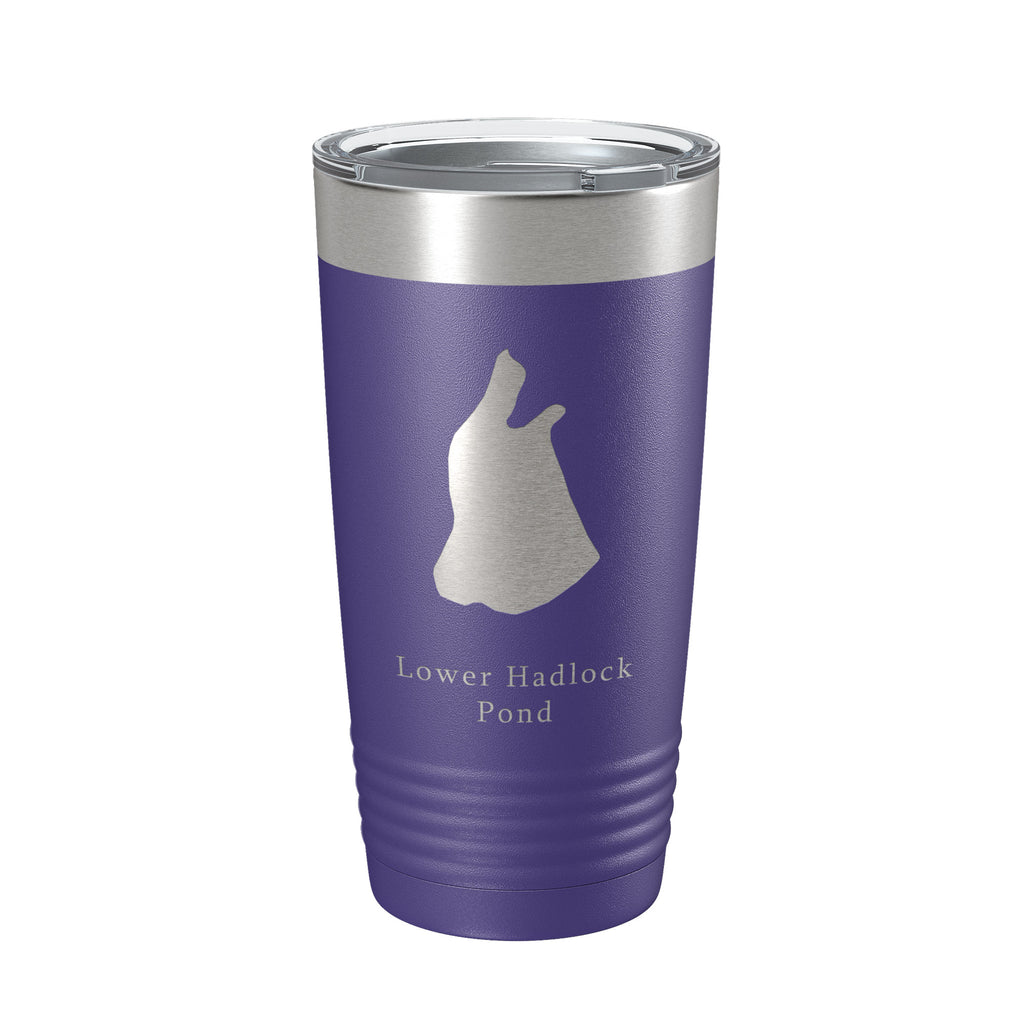 Lower Hadlock Pond Tumbler Lake Map Travel Mug Insulated Laser Engraved Coffee Cup Acadia Maine 20 oz