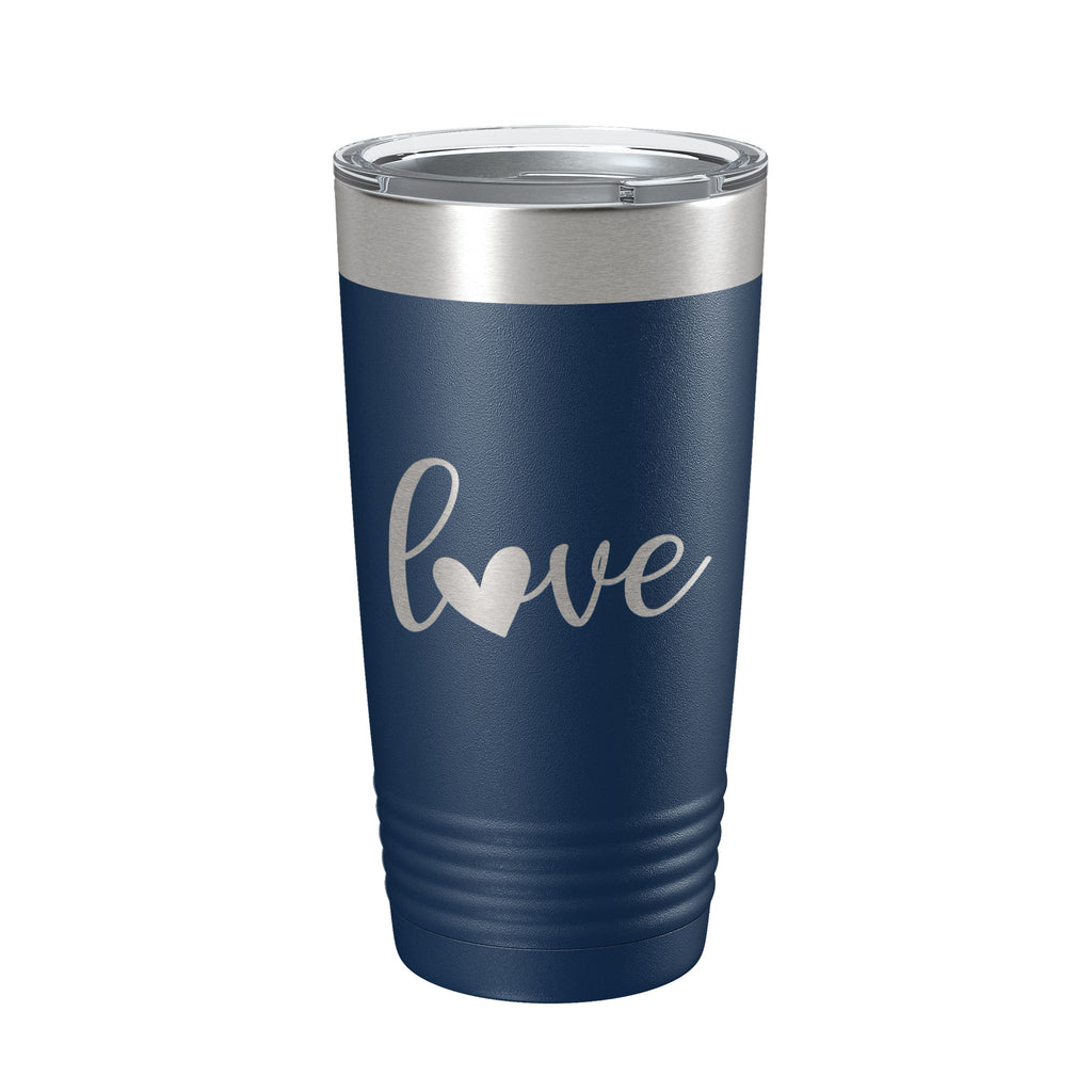Love Tumbler Travel Mug Insulated Laser Engraved Coffee Cup 20 oz
