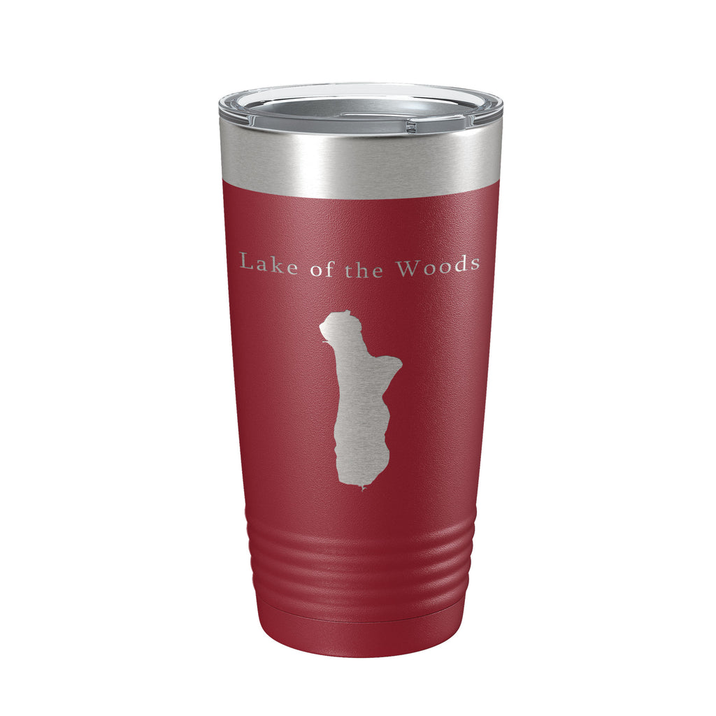 Lake of the Woods Map Tumbler Travel Mug Insulated Laser Engraved Coffee Cup Oregon 20 oz