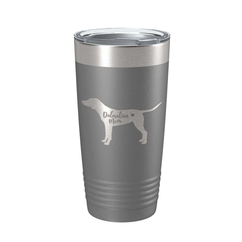 Dalmatian Mom Tumbler Dog Travel Mug Gift Insulated Laser Engraved Coffee Cup 20 oz
