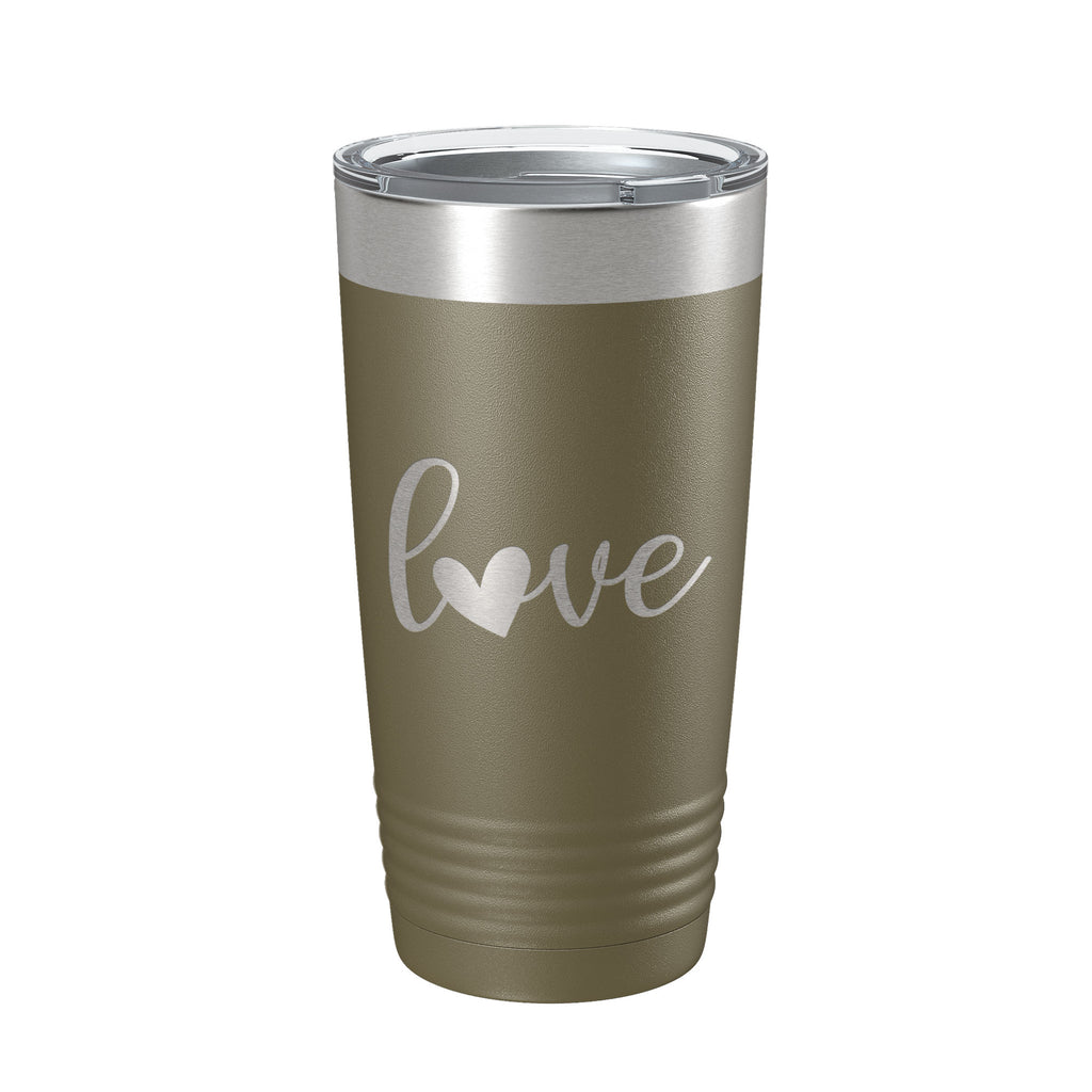 Love Tumbler Travel Mug Insulated Laser Engraved Coffee Cup 20 oz