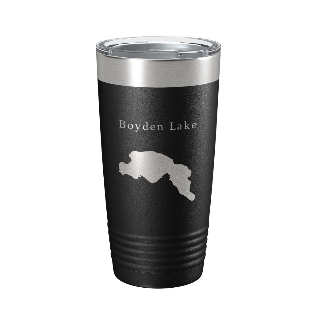 Boyden Lake Map Tumbler Travel Mug Insulated Laser Engraved Coffee Cup Maine 20 oz