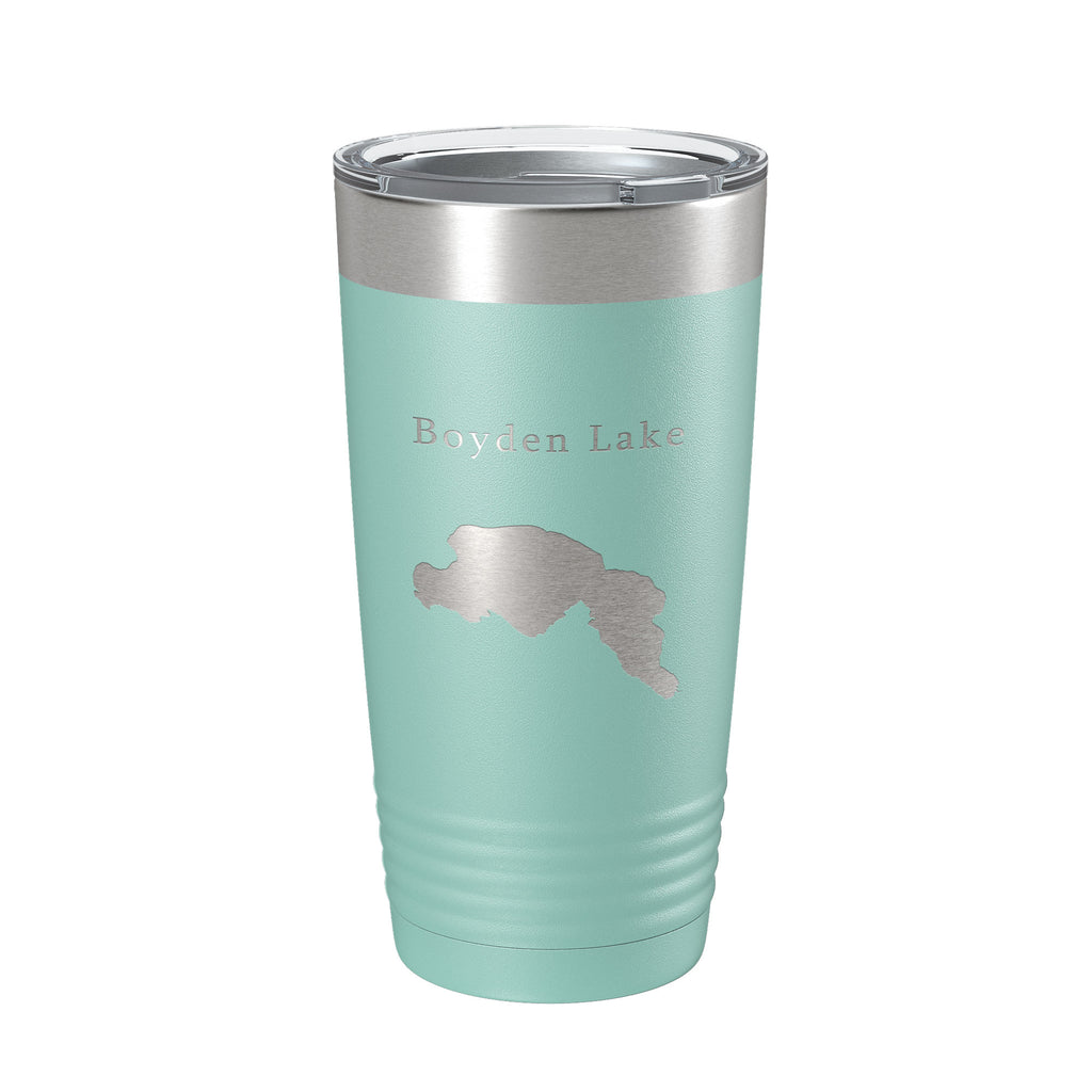 Boyden Lake Map Tumbler Travel Mug Insulated Laser Engraved Coffee Cup Maine 20 oz