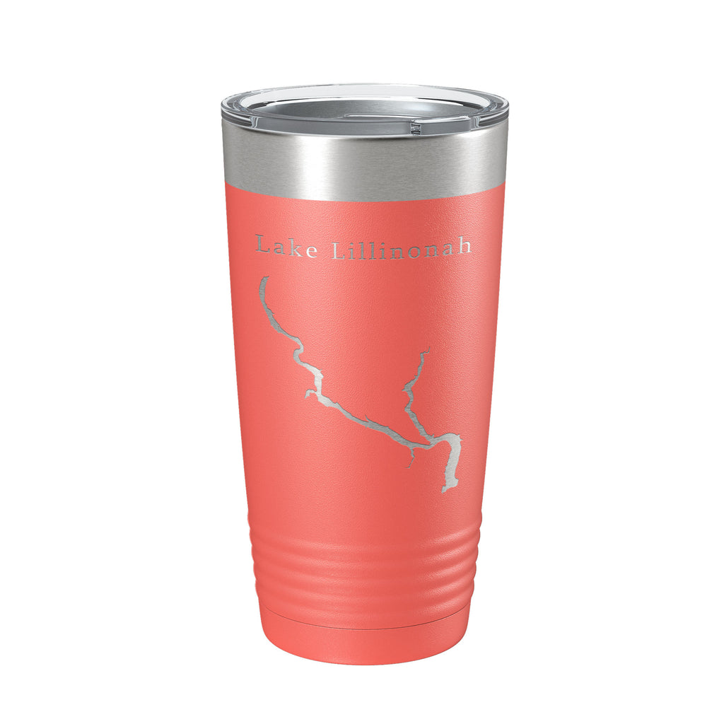 Lake Lillinonah Map Tumbler Travel Mug Insulated Laser Engraved Coffee Cup Housatonic River Connecticut 20 oz