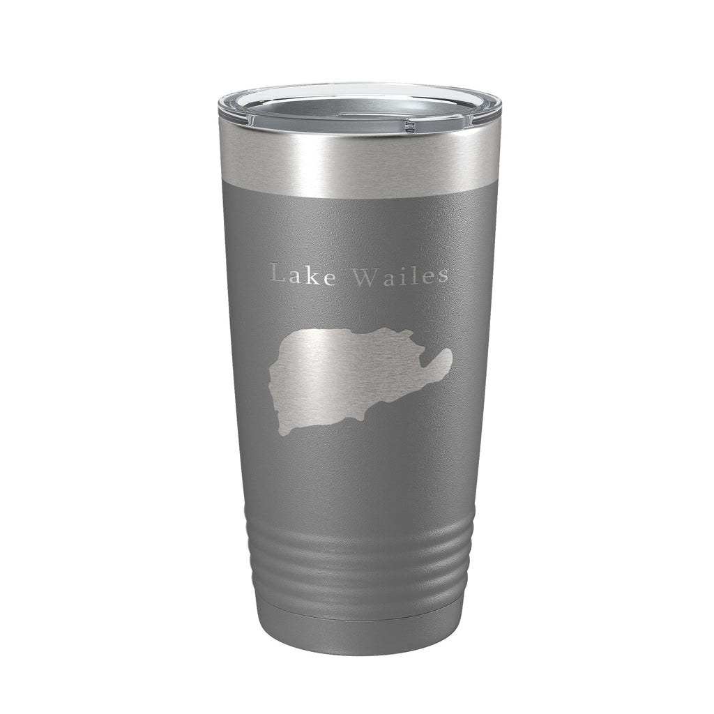 Lake Wailes Wales Map Tumbler Travel Mug Insulated Laser Engraved Coffee Cup Florida 20 oz