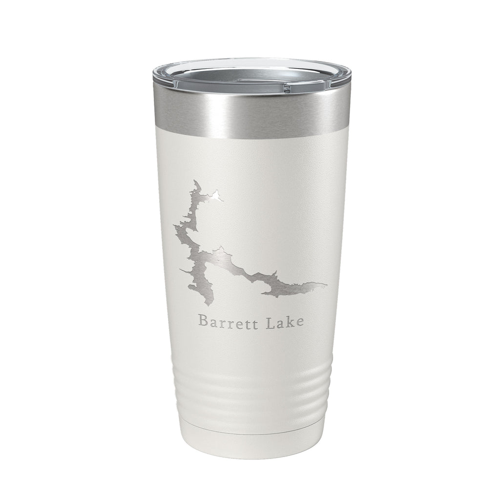 Barrett Lake Map Tumbler Travel Mug Insulated Laser Engraved Coffee Cup California 20 oz