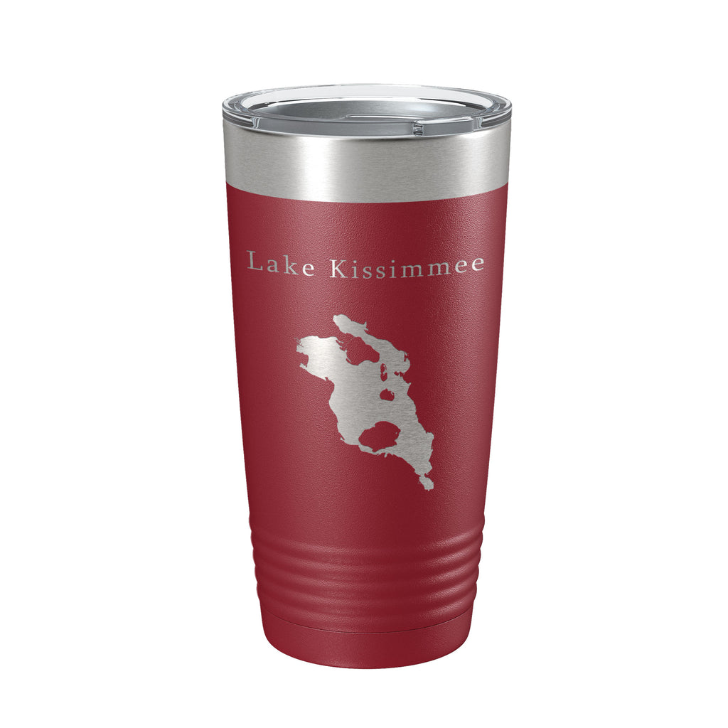 Lake Kissimmee Map Tumbler Travel Mug Insulated Laser Engraved Coffee Cup Florida 20 oz