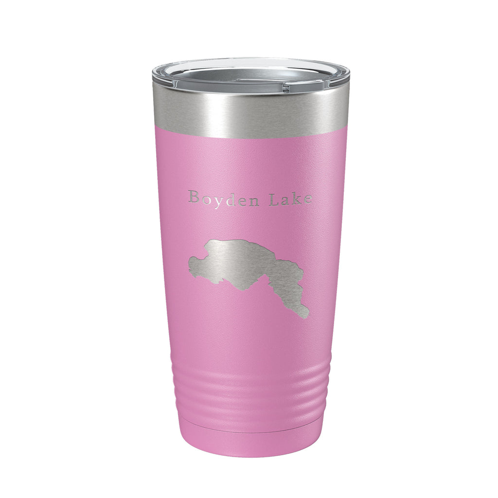 Boyden Lake Map Tumbler Travel Mug Insulated Laser Engraved Coffee Cup Maine 20 oz