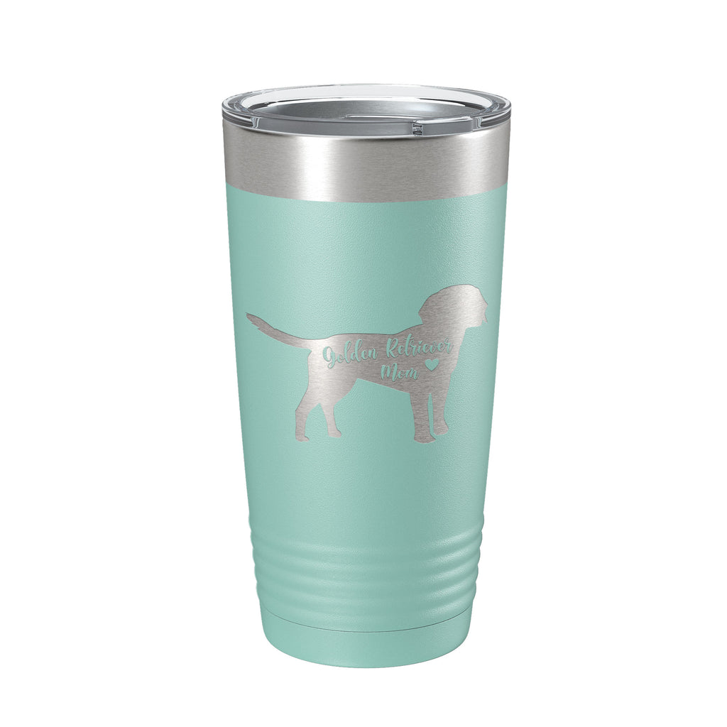 Golden Retriever Mom Tumbler Dog Travel Mug Gift Insulated Laser Engraved Coffee Cup 20 oz