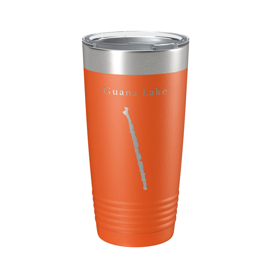 Guana Lake Map Tumbler Travel Mug Insulated Laser Engraved Coffee Cup Florida 20 oz