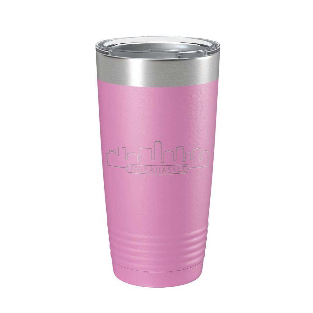 Tallahassee Skyline Minimalist Outline Tumbler Travel Mug Insulated Laser Engraved Coffee Cup Florida 20 oz