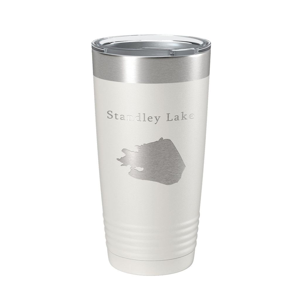 Standley Lake Map Tumbler Travel Mug Insulated Laser Engraved Coffee Cup Colorado 20 oz